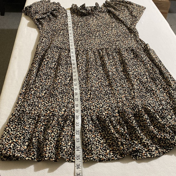 ONLY High Neck Ruffle Frill Mini Baby Doll Smock  Dress Size Small - Picture 12 of 13